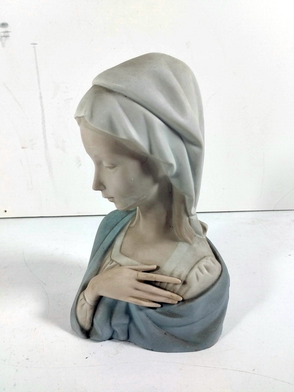 busto ceramica mujer religioso 22x14x10 1u